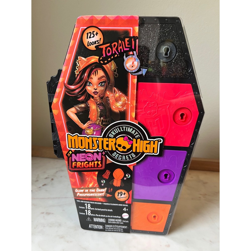 Monster High Doll Toralei Stripe Skulltimate Secrets Neon Frights NEW